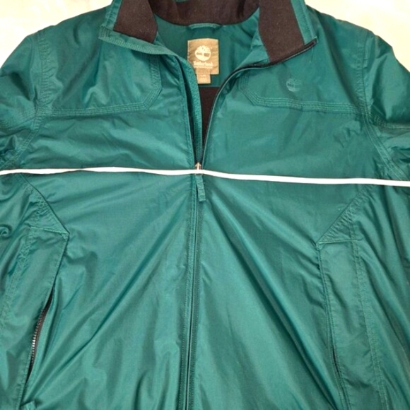Timberland Fleece Lined Coat Waterproof Jacket Mens L Green - Picture 10 of 12